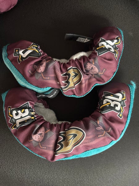 Anaheim Ducks 30th Anniversary 4ORTE Pro Stock Skate Soakers/Guards (Used)