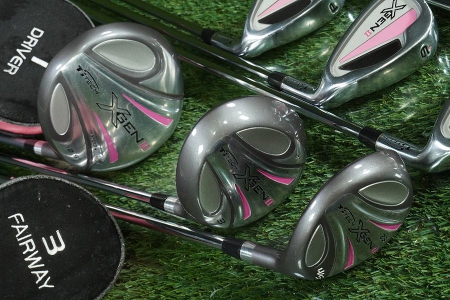 TITECH XGEN II 9pc. WOMENS HYBRID SET 6-PW,1W,3W,4H/5H,PUTTER +