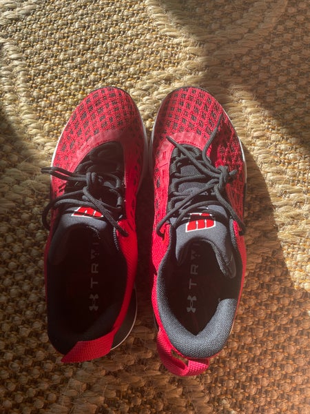 Red Unisex Size M 8.0 (W 9.0) Adult Under Armour Shoes (New)