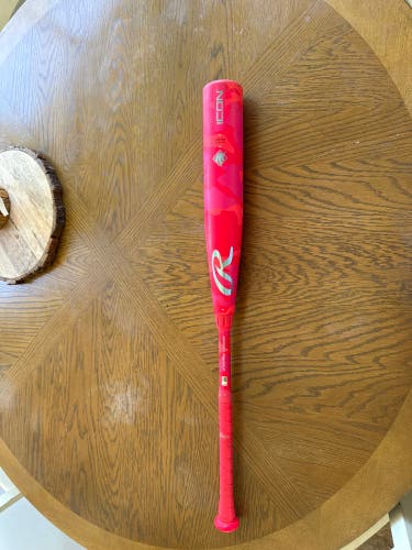 2025 Rawlings icon USSSA Certified Bat (-5) 26 oz 31" (Used)