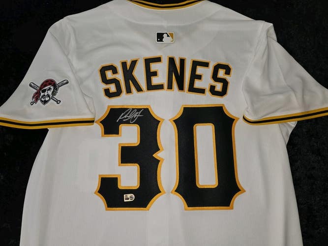 Pirates PAUL SKENES Signed Auto REAL Baseball Jersey Fanatics MLB Holo COA