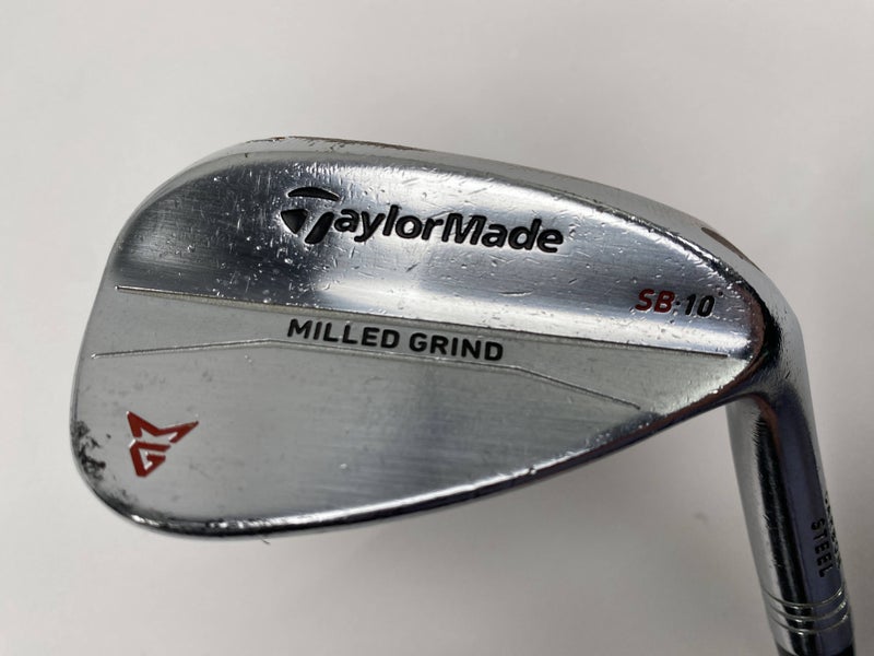 TaylorMade Milled Grind Satin Chrome Wedge 60* 10 Dynamic Gold Wedge Steel RH