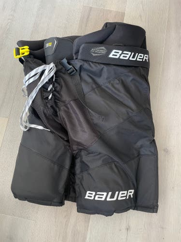 Rare Black Senior Medium Bauer Supreme 3S Pro Hockey Pants (New)