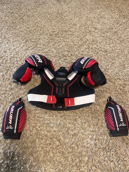 Large Youth Bauer NSX Shoulder Pads (Used)