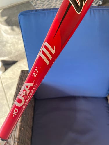 2019 Marucci CAT Alloy USABat Certified Bat (-10) 17 oz 27" (Used)