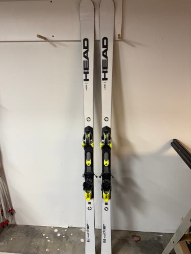 HEAD World Cup Rebels e-GS RD 188 cm Racing Skis With Bindings Max Din 16 (Used)