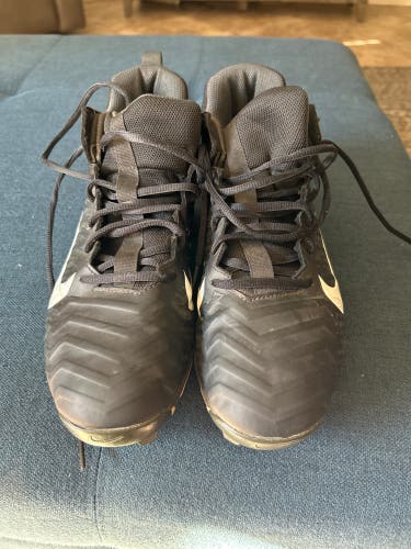 Men's Size M 10.0 (W 11.0) Nike ALPHA Mid Top Molded Cleats (Used)