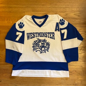 White XL Adult Unisex Athletic Knit Jersey (Used)