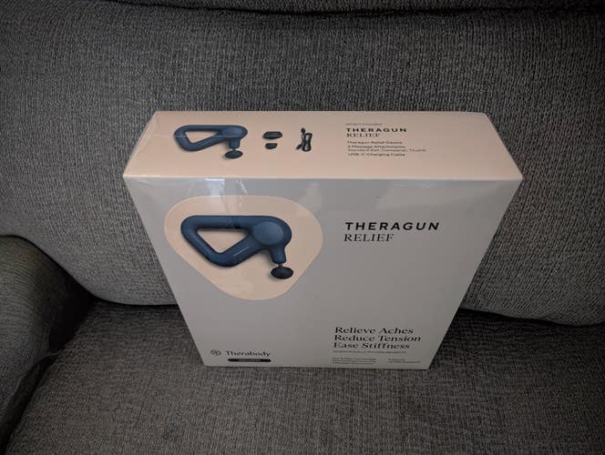Theragun Relief Percussion Massager - Brand New, Sealed in Box! (Navy Blue)