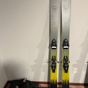 Men's 2025 Rossignol Sender Soul 102 180 cm Powder Skis With Salomon strive 14 (Used)