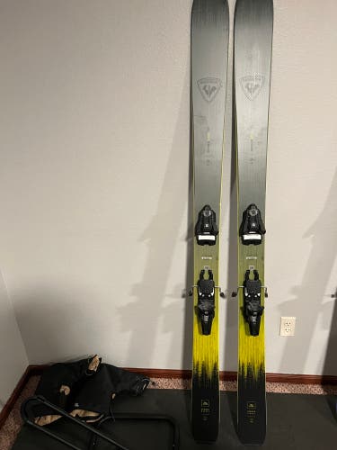 Men's 2025 Rossignol Sender Soul 102 180 cm Powder Skis With Salomon strive 14 (Used)