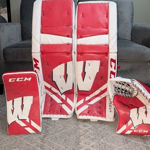 34 + 1.5" CCM Eflex 5 Total Custom University of Wisconsin Pads