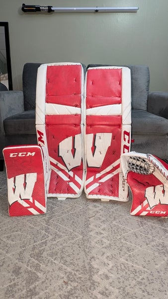 34 + 1.5" CCM Eflex 5 Total Custom University of Wisconsin Pads