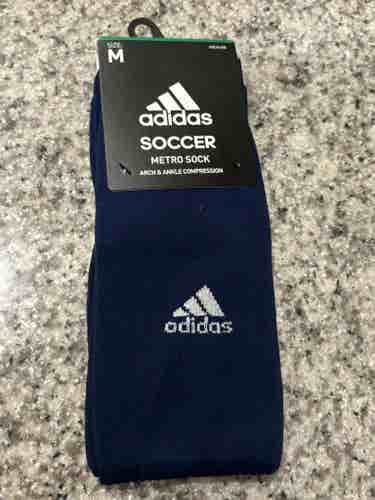 Adidas Soccer Arch & Ankle Compression Athletic Socks, Size Adult Medium