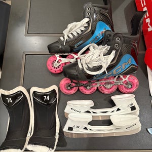 2025 CCM JetSpeed FT8 Pro Hockey Skates Wide Width 7 (New)