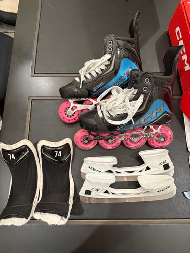 2025 CCM JetSpeed FT8 Pro Hockey Skates Wide Width 7 (New)