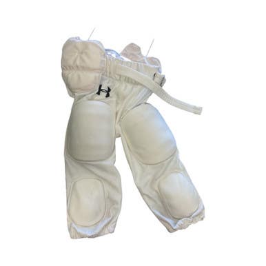 Used Under Armour Youth FB Integrated Pants White MD 11859-S000025390