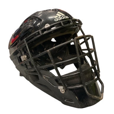 Used Adidas HELMET Catchers Helmet w/Mask Black MD 11859-S000025351
