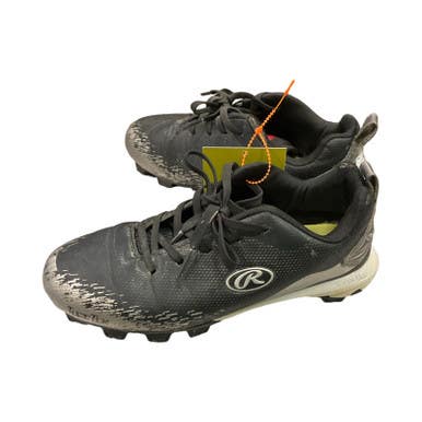 Used Rawlings CLEAT BB/SB Cleats Black Junior 02 11859-S000025341
