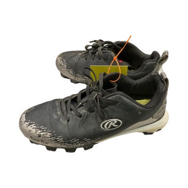 Used Rawlings CLEAT BB/SB Cleats Black Junior 02 11859-S000025341
