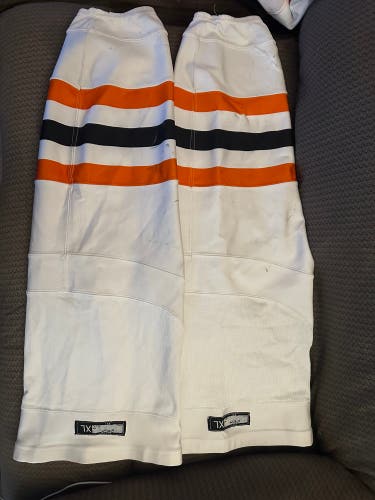 Orange Senior XL CCM Socks (Used)