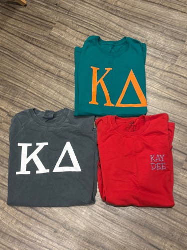 Kappa Delta Sorority Women’s Medium 3 Short Sleeve Shirts