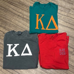 Kappa Delta Sorority Women’s Medium 3 Short Sleeve Shirts