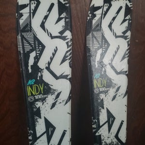 KIDS 100cm K2 Indy Rocker Skis w/ Marker 4.5 Adjustable Bindings*USED* CLEAN