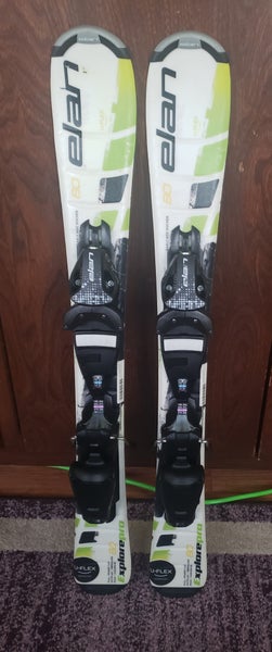 KIDS 80cm SKIS ELAN EXPLORE PRO W/ ELAN 4.5 BINDINGS *USED* READY TO USE CONDITION