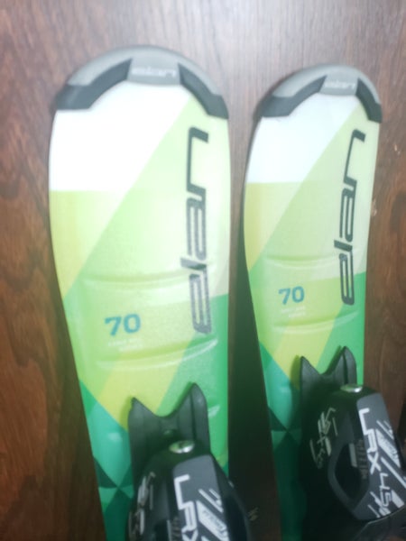 70cm Kids Skis ELAN EXPLORE PRO with TYROLIA 4.5 EZ ADJUST Bindings *USED* READY TO USE