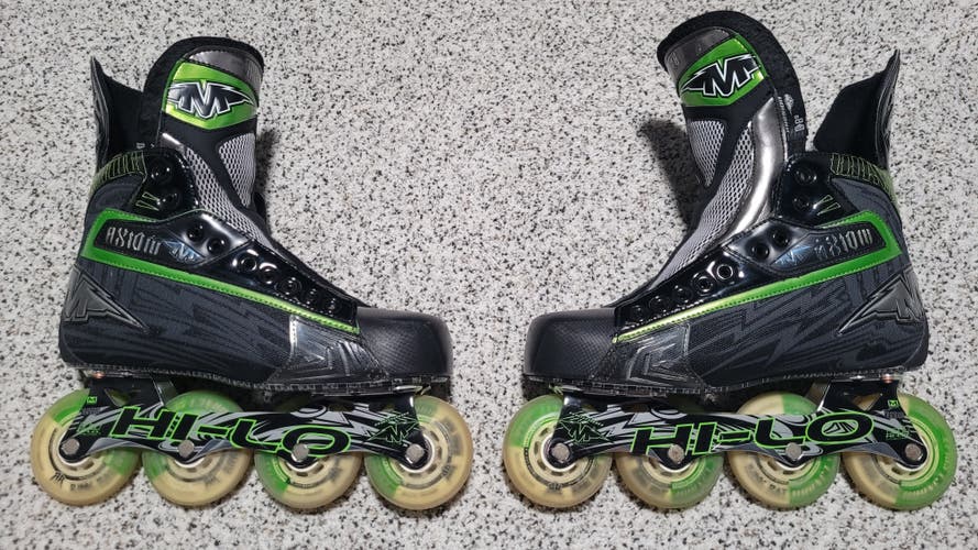 Mission Axiom T6 Inline Hockey Skates 8D Near Perfect Condition