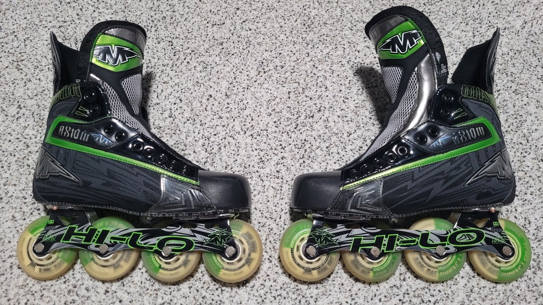 Mission Axiom T6 Inline Hockey Skates 8D Near Perfect Condition