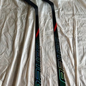 Bundle 2 X Bauer NEXUS TRACER Hockey Stick | 77 Flex P92 Curve | Senior Left Hand (Red)