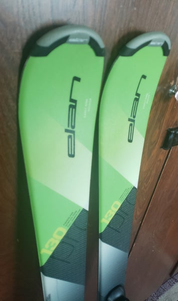 130cm ELAN EXPLORE PRO Jr. Skis w/ ELAN ESP 7.5 EZ ADJUST Bindings *USED* READY TO USE