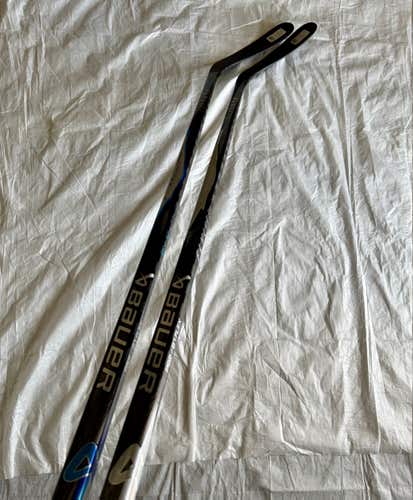 Bundle 2 X Bauer VAPOR FLYLITE Hockey Stick | 87 Flex P92 Curve | Senior Right Hand (Blue & White)