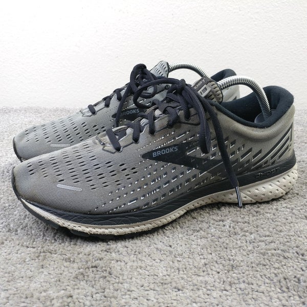 Brooks Ghost 13 Mens Size 10 2E WIDE Running Shoes Gray Sneakers Low Top