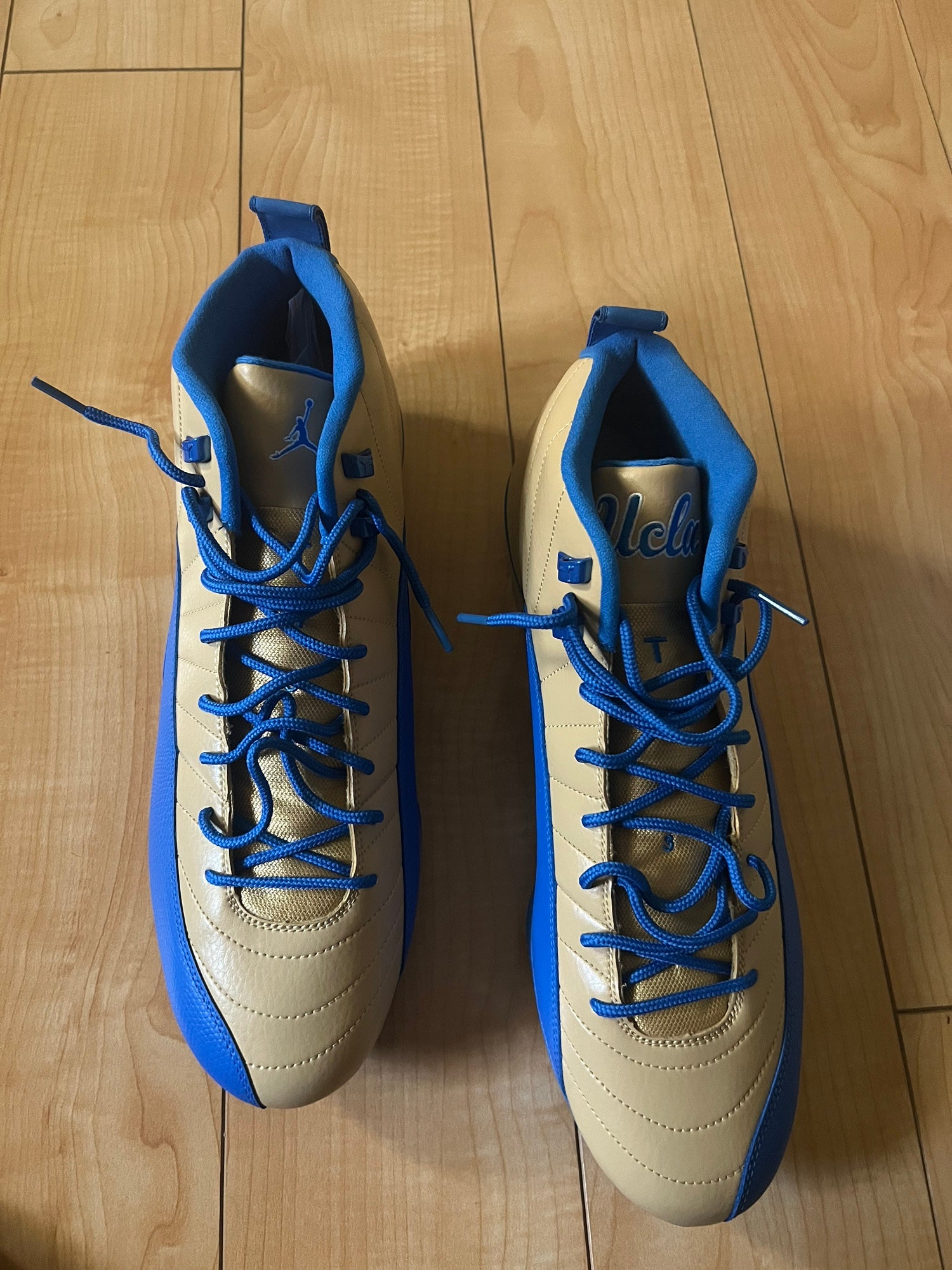 NIKE AIR JORDAN RETRO 12 SAVAGE 3 UCLA FOOTBALL CLEATS MEN\'S SIZE 16 FJ6222-701 s-l1200.jpg main image 4