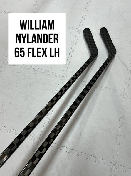 Senior(2x)Left Willy Nylander 65 Flex ProBlackStock™ Toe Pattern Unbranded Pro Stock Hockey sticks
