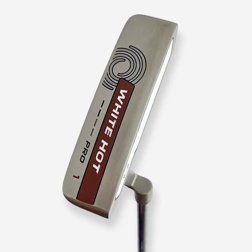 Odyssey White Hot Pro 1 Putter Right Handed Steel Shaft 33.5” W/ Headcover