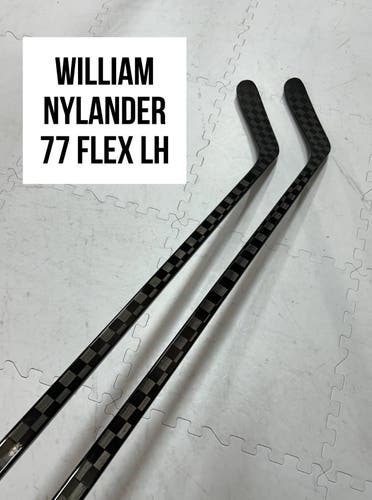 Senior(2x)Left Willy Nylander 77 Flex ProBlackStock™ Toe Pattern Unbranded Pro Stock Hockey sticks