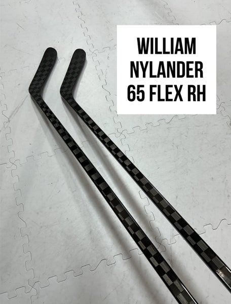 Senior(2x)Right Willy Nylander 70 Flex ProBlackStock™ Toe Pattern Unbranded Pro Stock Hockey Stick