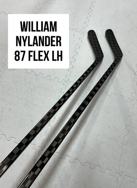 Senior(2x)Left Willy Nylander 87 Flex ProBlackStock™ Toe Pattern Unbranded Pro Stock Hockey sticks