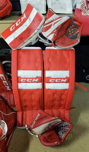 33" CCM Retro Flex eflex 4 Bauer 2s Goalie Full Set Pro Stock