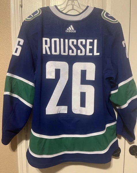 Antoine Roussel Vancouver Canucks 2018/2019 Set 1 Home Game Worn Jersey w/ COA
