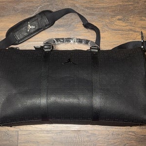 Jordan Brand Black Monogram Luxury Travel Duffel Bag Large (40L) NWT LM0987-023