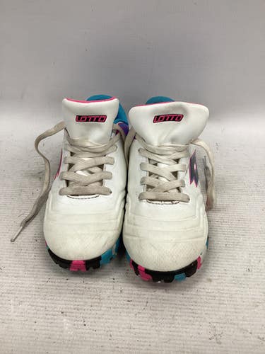 Used Lotto Soccer Turf Shoes White Junior 03 11851-S000037653