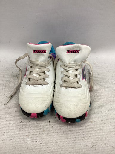 Used Lotto Soccer Turf Shoes White Junior 03 11851-S000037653