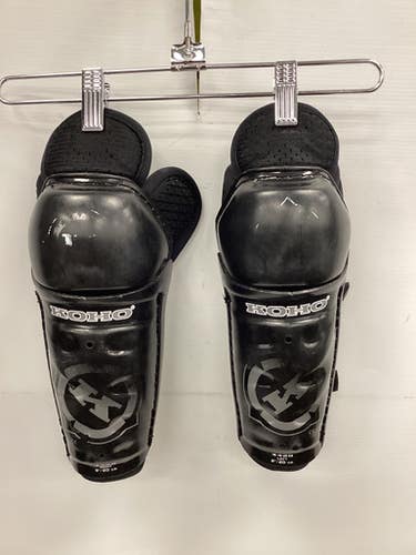 Used Koho 4420 SHIN PADS Youth Shin Guards Black 8" 11851-S000037719