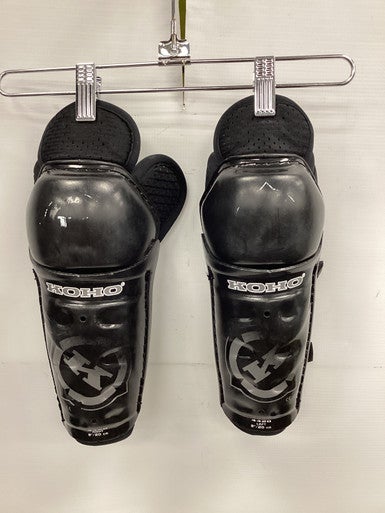 Used Koho 4420 SHIN PADS Youth Shin Guards Black 8" 11851-S000037719