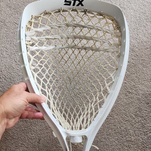 STX Shield Lacrosse Goalie Stick Head Only White 19" x 13" Nice